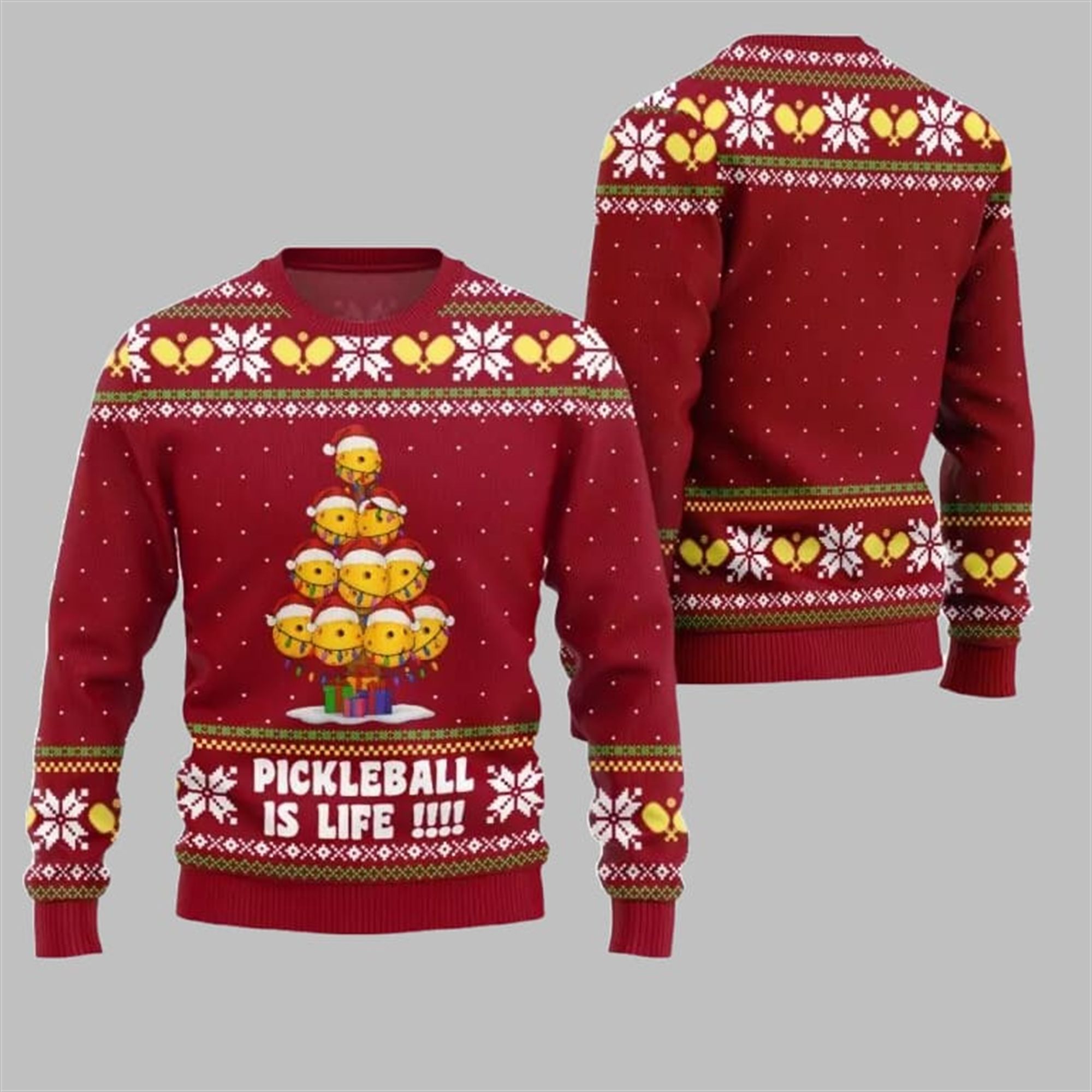 2025 Christmas Pickleball is Life Ugly Sweater - Image 5