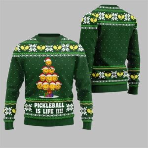 2025 Christmas Pickleball is Life Ugly Sweater - Grishko.com