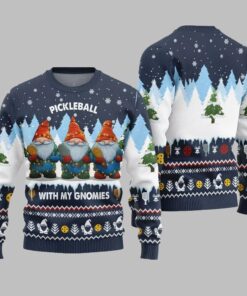 2025 Christmas Pickleball With My Gromies Ugly Christmas Sweater 