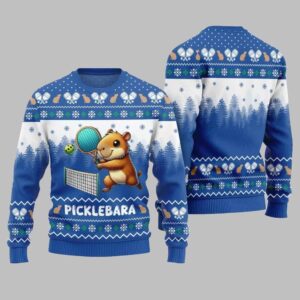 2025 Christmas Picklebara Capybara Ugly Christmas Sweater - Grishko.com