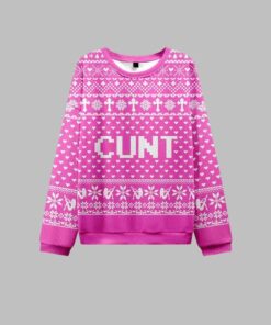 Alternative view of 2025 Christmas Pink Cunt Ugly Christmas Sweater 