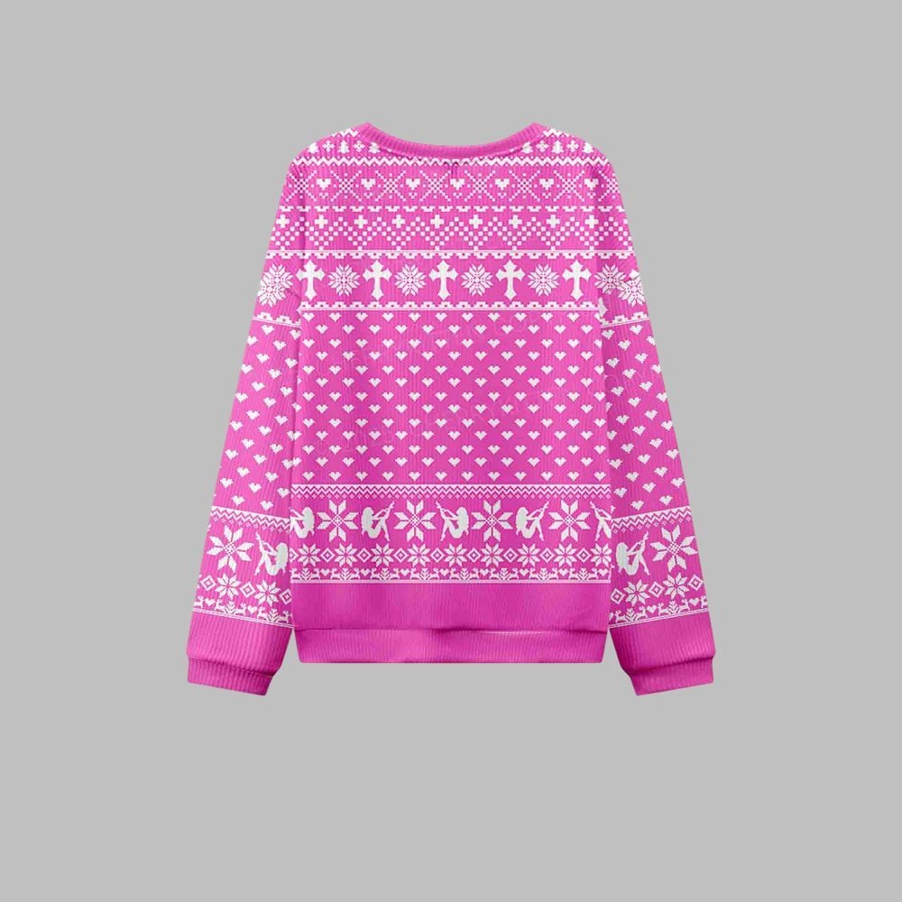 2025 Christmas Pink Cunt Ugly Christmas Sweater - Image 3