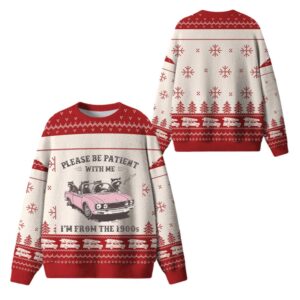 Alternative view of 2025 Christmas Please Be Patient With Me Ugly Sweater - Grishko.com