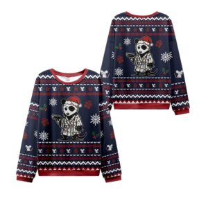 Alternative view of 2025 Christmas Possum Samurai Ugly Sweater - Grishko.com
