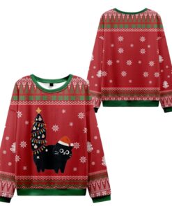 Alternative view of 2025 Christmas Purr-fectly Festive Ugly Sweater 