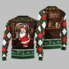 2025 Christmas Quirky Santa Snack Bar Ugly Christmas Sweater 
