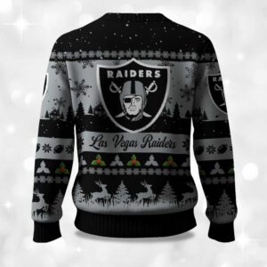 Alternative view of 2025 Christmas Raiders Festive Reindeer & Tree Ugly Sweater