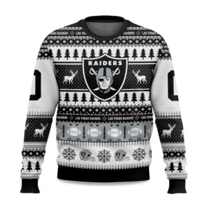 2025 Christmas Raiders Personalized Ugly Sweater