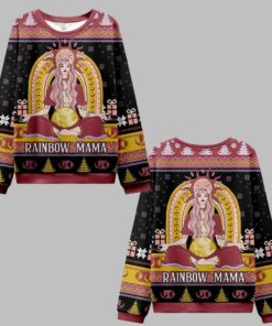 2025 Christmas Rainbow Mama Ugly Christmas Sweater 