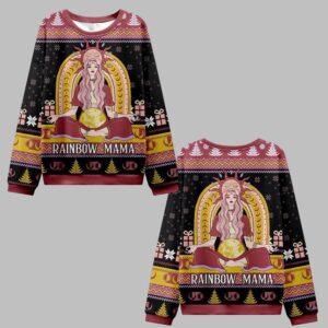 2025 Christmas Rainbow Mama Ugly Christmas Sweater - Grishko.com