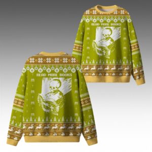 Alternative view of 2025 Christmas Read More Books Ugly Sweater - Grishko.com