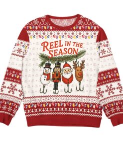 Alternative view of 2025 Christmas Reel In The Season Ugly Sweater 