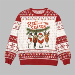 2025 Christmas Reel In The Season Ugly Sweater - Grishko.com