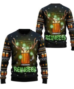 Alternative view of 2025 Christmas Reinbeer Awesome Ugly Christmas Sweater 