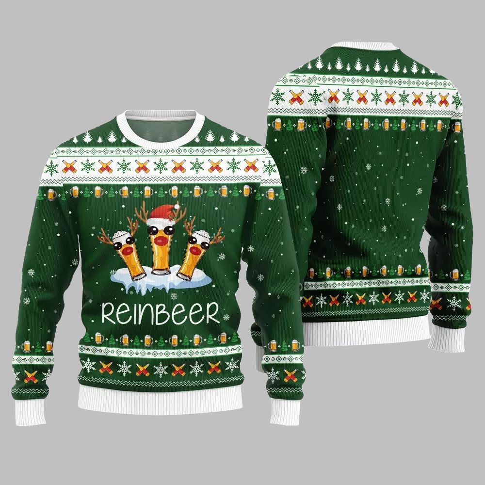 2025 Christmas Reinbeer Ugly Christmas Sweater - Grishko.com