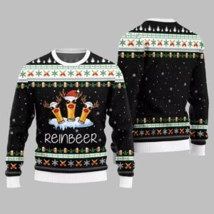Alternative view of 2025 Christmas Reinbeer Ugly Christmas Sweater - Grishko.com