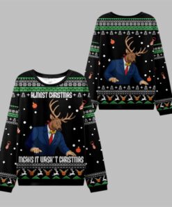 2025 Christmas Reindeer Man Ugly Christmas Sweater 