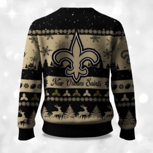 Alternative view of 2025 Christmas Saints Festive Reindeer & Tree Ugly Sweater