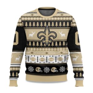 2025 Christmas Saints Personalized Ugly Sweater