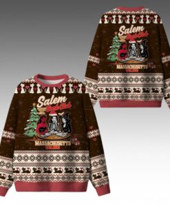 Alternative view of 2025 Christmas Salem Book Club Library Ugly Sweater 