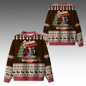 Alternative view of 2025 Christmas Salem Book Club Library Ugly Sweater - Grishko.com