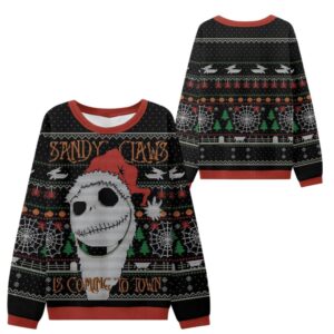 Alternative view of 2025 Christmas Sandy Claws Ugly Sweater - Grishko.com
