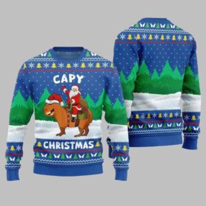 2025 Christmas Santa Capy Ugly Christmas Sweater - Grishko.com