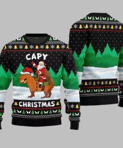Alternative view of 2025 Christmas Santa Capy Ugly Christmas Sweater 