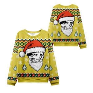 Alternative view of 2025 Christmas Santa Cat Ugly Christmas Sweater - Grishko.com