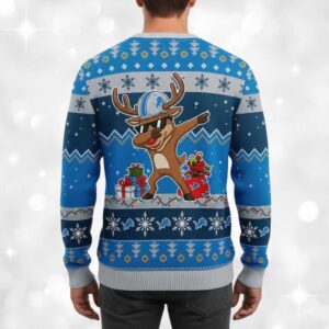 Alternative view of 2025 Christmas Santa Claus Lions Ugly Sweater