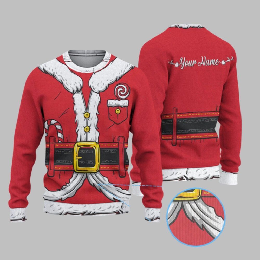 2025 Christmas Santa Claus Ugly Christmas Sweater - Grishko.com