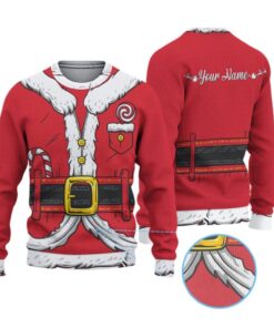 Alternative view of 2025 Christmas Santa Claus Ugly Christmas Sweater 