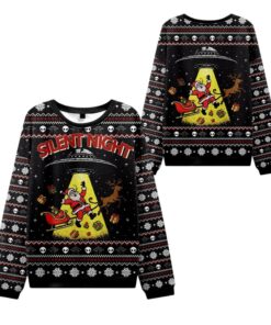 Alternative view of 2025 Christmas Santa Claus Was Kidnapped By Aliens Ugly Sweater 