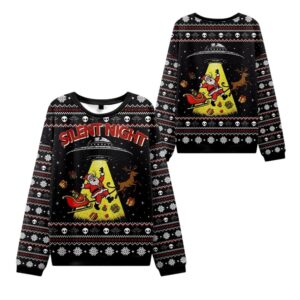 Alternative view of 2025 Christmas Santa Claus Was Kidnapped By Aliens Ugly Sweater - Grishko.com