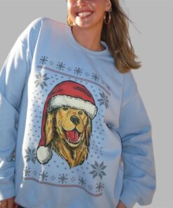 Alternative view of 2025 Christmas Santa Dog Tonight Ugly Sweater 