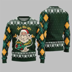 2025 Christmas Santa Have A Wonderful Ugly Sweater - Grishko.com