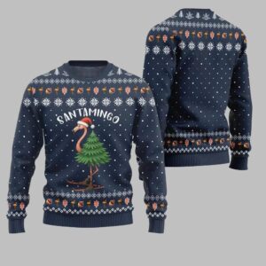 Alternative view of 2025 Christmas Santamingo Ugly Christmas Sweater - Grishko.com