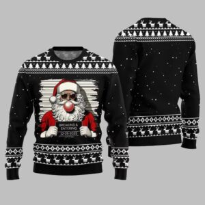 Alternative view of 2025 Christmas Santas Breaking And Entering Ugly Christmas Sweater - Grishko.com