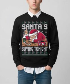 Alternative view of 2025 Christmas Santa's Buying Tonight Ugly Sweater 