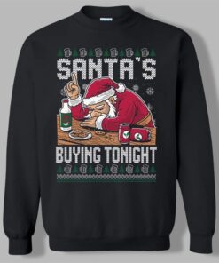 2025 Christmas Santa's Buying Tonight Ugly Sweater 