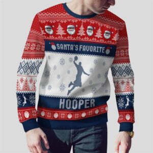 Alternative view of 2025 Christmas Santa's Favorite Hooper Ugly Sweater - Grishko.com