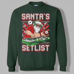 2025 Christmas Santa's Setlist Ugly Sweater - Grishko.com