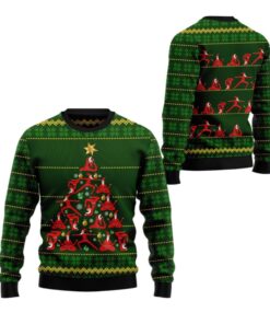 Alternative view of 2025 Christmas Santas Yoga Ugly Christmas Sweater 