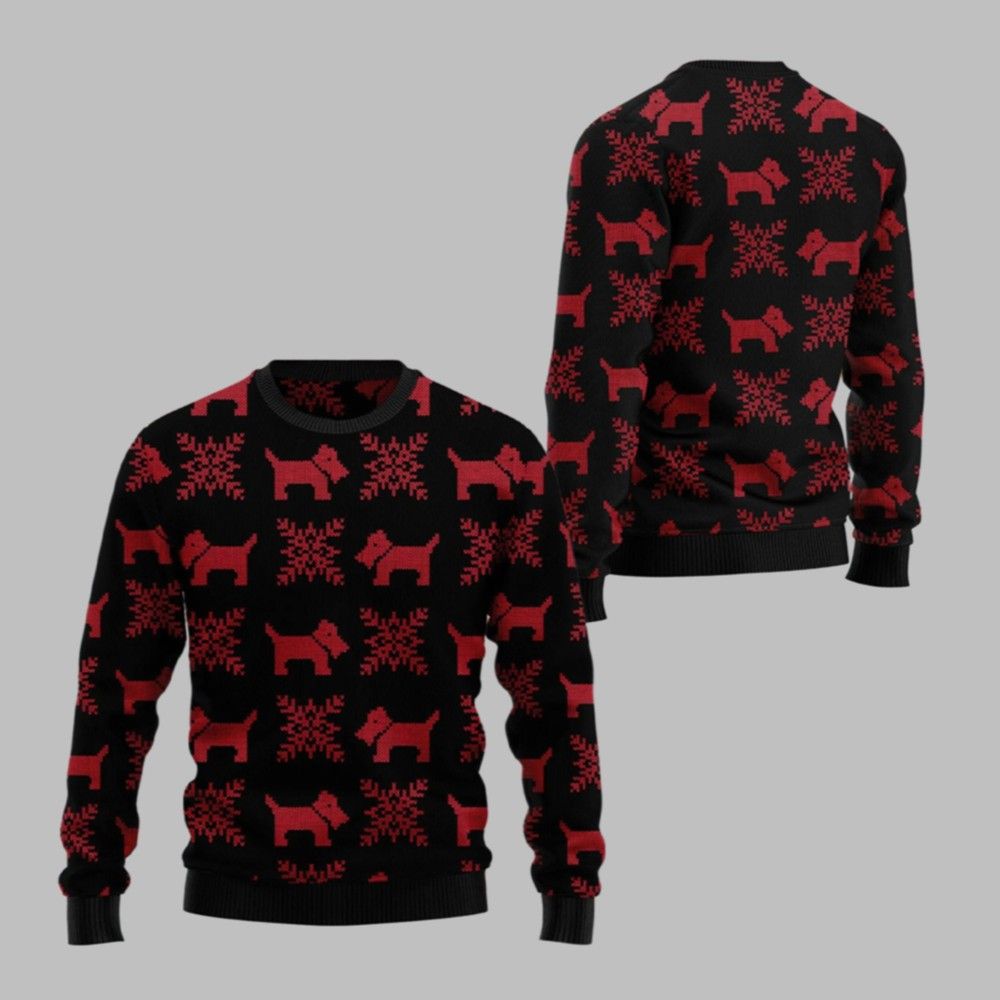 2025 Christmas Scottish Terrier Christmas Ugly Christmas Sweater - Grishko.com