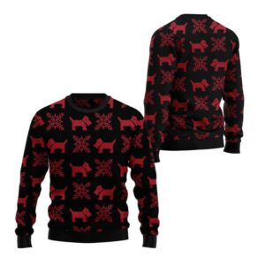 Alternative view of 2025 Christmas Scottish Terrier Christmas Ugly Christmas Sweater - Grishko.com