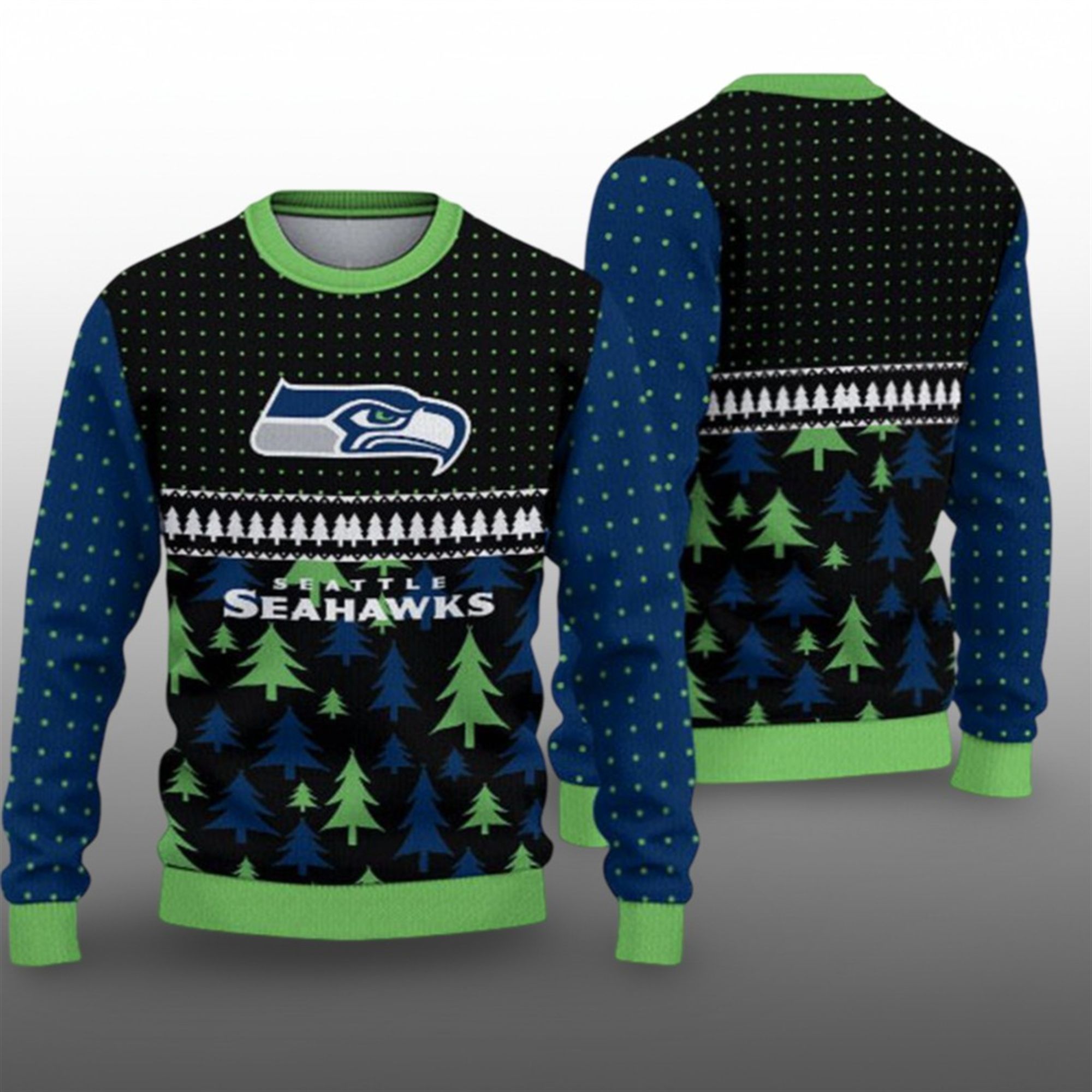 2025 Christmas Seahawks Ugly Sweater - Grishko.com