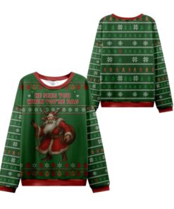 Alternative view of 2025 Christmas Sees You When You're Bad Ugly Sweater 