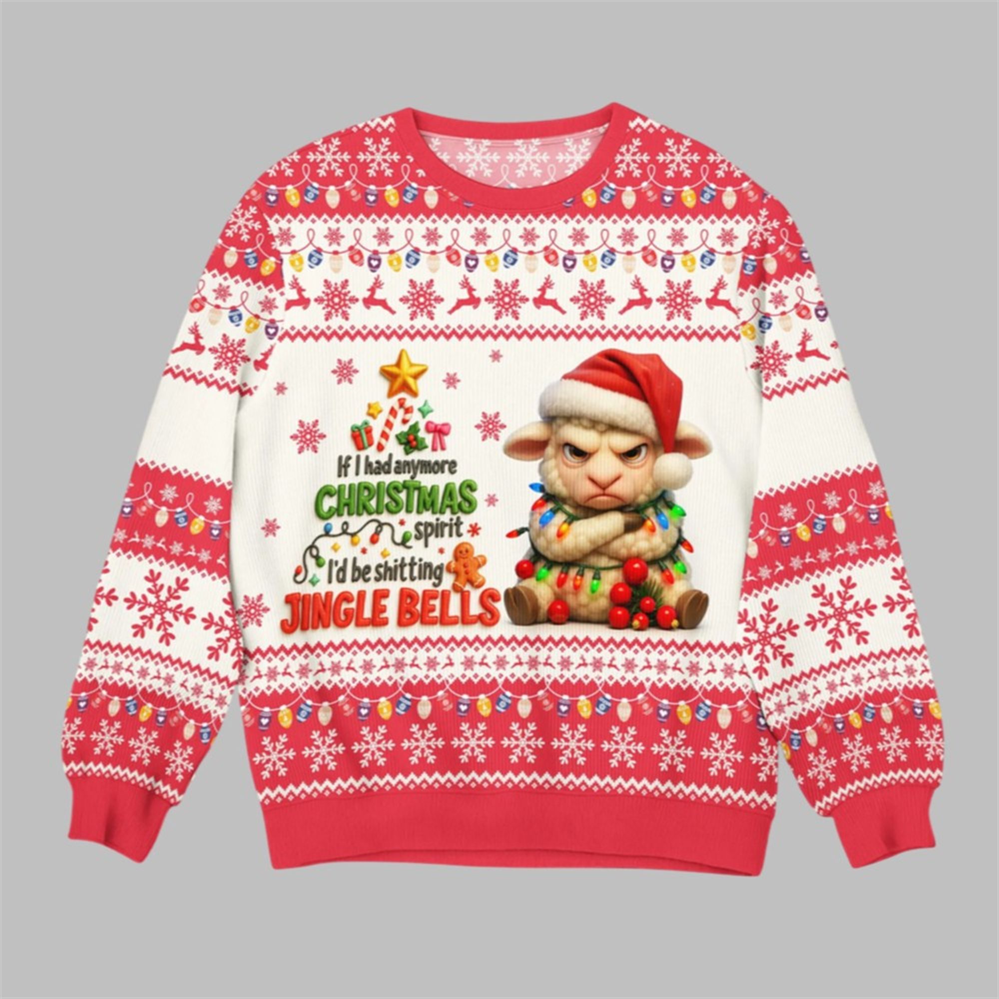 2025 Christmas Sheep Ugly Sweater - Grishko.com