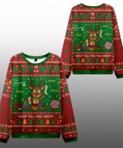 2025 Christmas Shop Till You Drop Ugly Sweater 