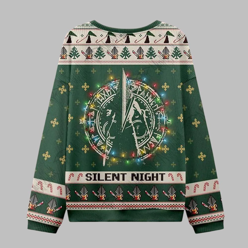 2025 Christmas Silent Night Ugly Christmas Sweater - Image 3